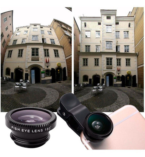 Portable Phone Camera Lens Kit - Fish Eye, Wide Angle, Macro 3