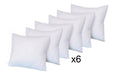 Set of 6 Pillow Fillers 50x50 Siliconized Polyester 1