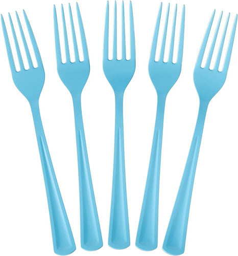 Disposable Plastic Forks X50 - Birthday Party Supplies 9