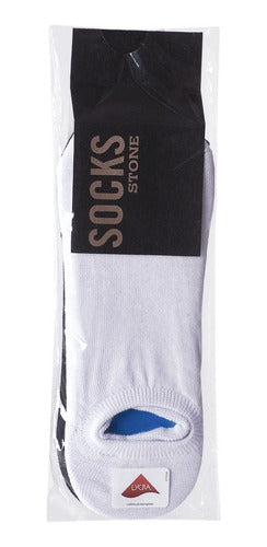 Stone Invisible Cotton Socks Pack of 2 Pairs 0