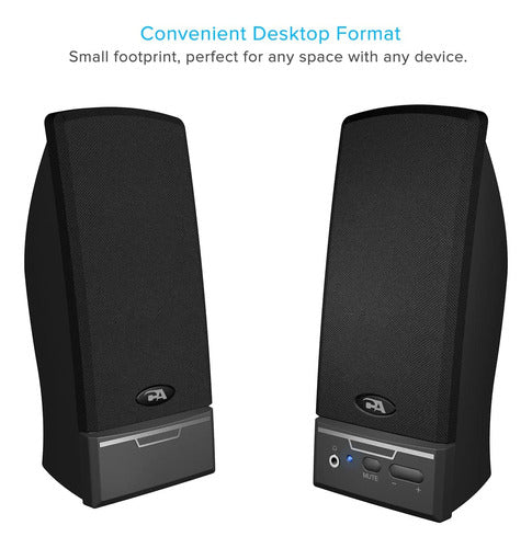 Cyber Acoustics USB 2.0 Computer Speakers for Desktop PC Laptop with USB-C 1