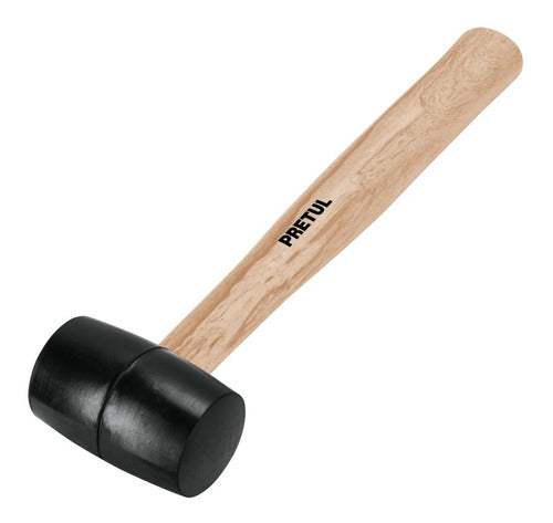 Rubber Mallet 230 Gr 8 Oz Wooden Handle Truper 0