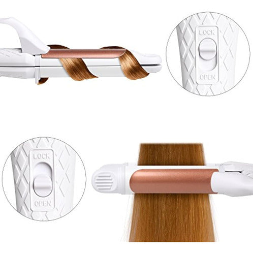 Amovee Plancha Plana Para El Cabello 2 En 1, 3