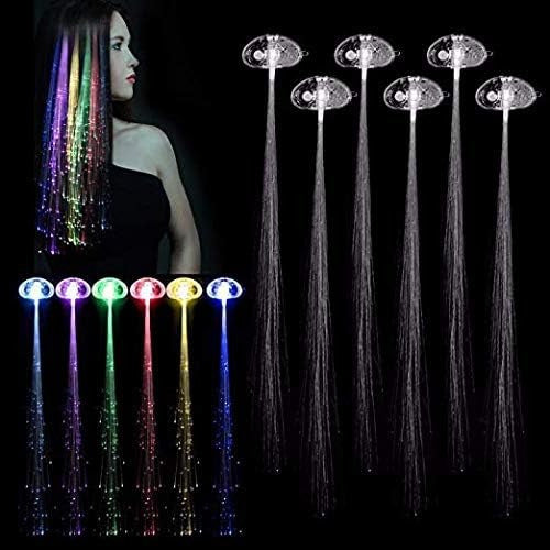 Cotillón Luminoso Quilmes 40 Luminescent Fiber Optic Hair Extensions 3