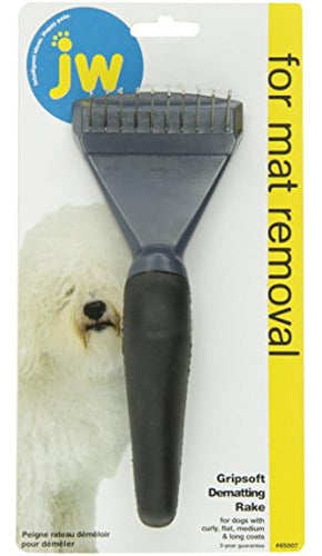 JW Pet Company Gripsoft Dematting Rastrillo Perro Cepillo Pa 0