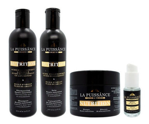 La Puissance Argan Hyaluronic Acid Kit Shampoo Conditioner Mask Serum 0