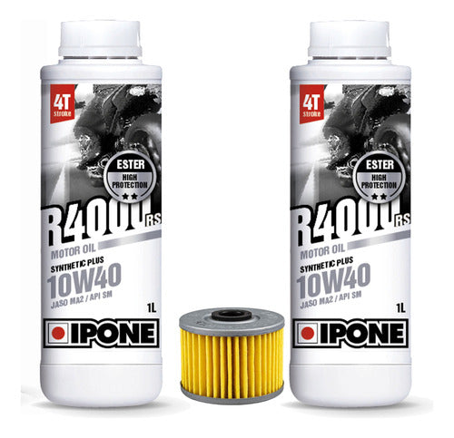 Honda Kit Service Tornado Aceite Ipone R4000rs 10w40 + Filtro 0