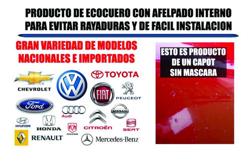 MYC TAPICERIA Mascara De Capot Fiat Qubo En Ecocuero 3