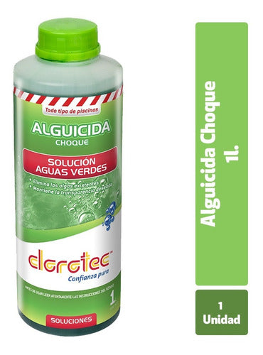 Clorotec Alguicida Choque Elimina Algas X 1 Litro 1