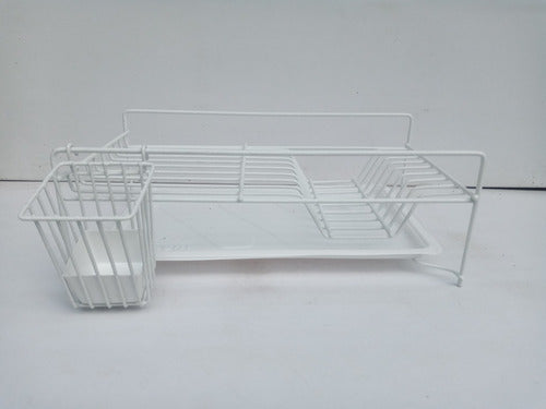 Sashi Low Dish Rack with Cutlery Holder 39x22 Height 14cm 2