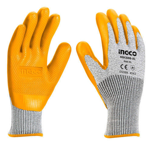 Guantes De Latex Xl Ingco Hgvl08-xl - Smf 0