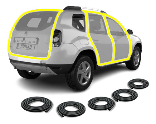 Upgrade Your Renault Duster with Premium Door and Trunk Seals + Surprise Gift! - Combo Burletes De Puerta Y Baul Renault Duster + Regalo