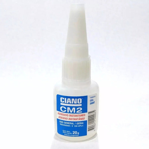 Ciano Cm2 20g Adhesive Glue Cyanoacrylate Instant x 6 Units 0