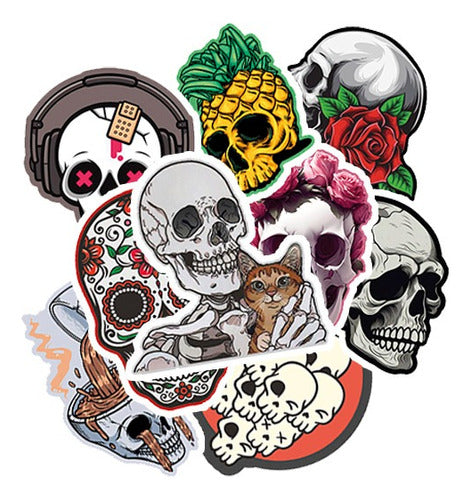 Pack Stickers Calaveras Calcomanias Apum 0