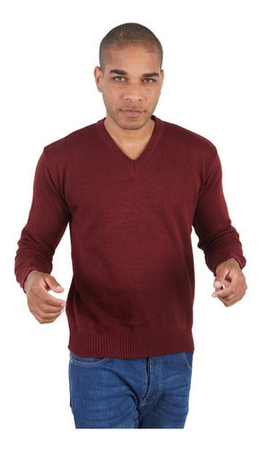 Men's V-Neck Sweater High-Quality Yarn 5