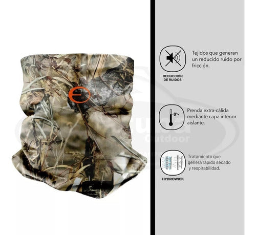 Realtree Camo Junco Buff Neck Gaiter with Hydrowick - Multifunctional 2