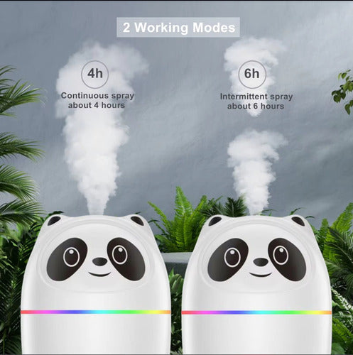 GENÉRICA Humificador Ultrasónico Panda Osito Usb Aromatico A10 2