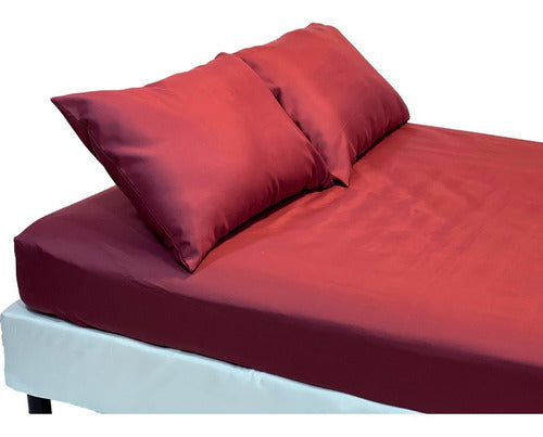 Adjustable Bed Sheet for 2 1/2 Plazas Bed 190x240 cm - Smooth Color 22