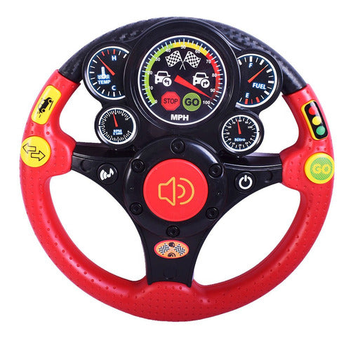 El Duende Azul Interactive Steering Wheel with Real Lights and Sounds for Babies 4