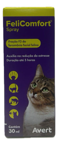 Felicomfort Spray 30ml Avert P/transporte Gatos Sem Estresse 0