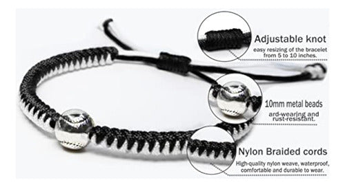 Handmade Braided Bracelets Baseball Gifts For Boys 3