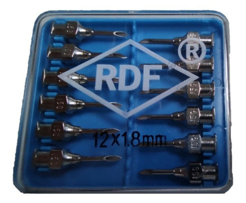 RDF Hypodermic Needles 12mm x 1.8mm x 12 Needles 0