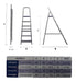 Iacono Aluminum Folding Ladder 6 Steps 120kg Mm 1