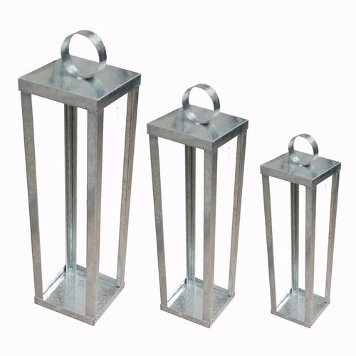 GEA Pack X 3 Farol Fanal Vela Exterior Intemperie Jardin 0