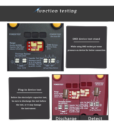 Bside Esr02 Pro Transistor Tester Multifuncional Digital 4