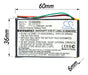 Cameron Sino GPS Battery Nuvi 1250mAh CS-IQN200SL for Garmin Models 200 to 1370 - Li-Polymer 3