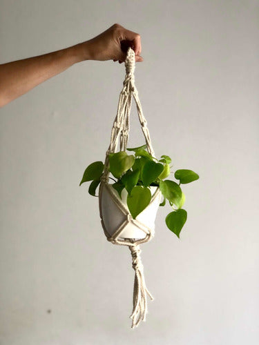 Uli Uli Deco Hanging Macrame Planter 65cm Cotton Rope 2