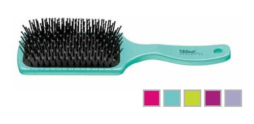 Eurostil Large Rectangular Brush - Plastic Hairdressing 1