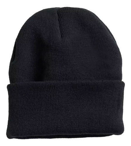 Plain Black Wool Winter Hat Unisex for Cold Winter HW-041 0