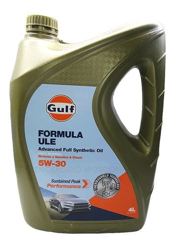 Gulf Synthetic Oil 5W30 Formula ULE 4L Gasoline Diesel 0