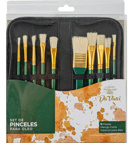 Set Pincel Da Vinci Cerda Natural Oleo X10 Serviciopapelero 0