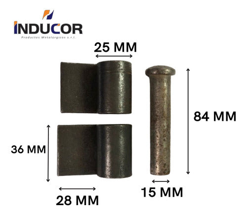 Bisagra Reforzada Reja Porton Para Soldar Herrero Set X 6 1