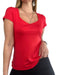 Modal Short Sleeve Heart Neck T-shirt Sizes 2 to 5 - Various Colors 3