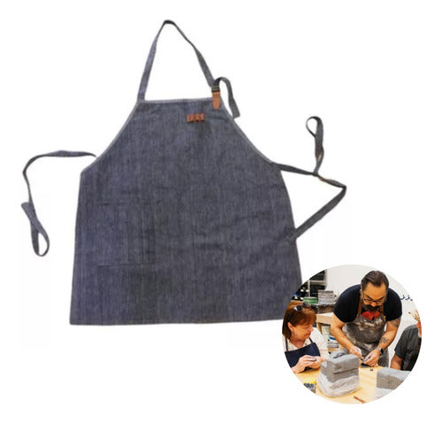 MINITOOLS Short Pottery Apron for Ceramics and Pottery 0