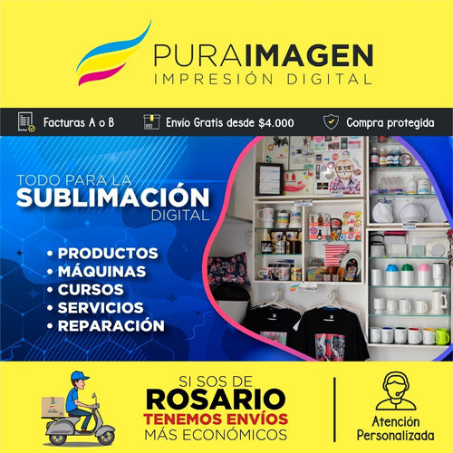 Pura Imagen Digital Polímero Líquido Textil Para Sublimar Algodón X1lt + Gatillo 3