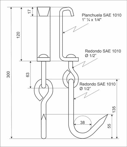 Swivel Butcher Meat Hook by EPLIF 2