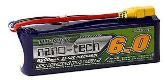 Turnigy RC 3S 6000mAh Nano-Tech 25 ~ 50C Lipo Pack w/XT-90 1