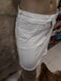 Principessa White Distressed Denim Skirt 3