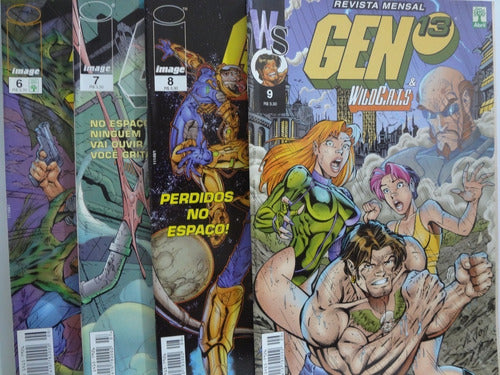 4 Gibi Hqs Gen 13  & Wildc.a.t.s Nº 6 Ao 9 Luke Ross Jim Lee 0