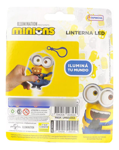 Tapimovil Linterna Led Infantil Llavero Minions Gabby Spidey Stitch 4