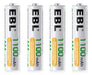 4 Pilas Ebl Triple Aaa Recargables 1100mah + Cargador Usb 1