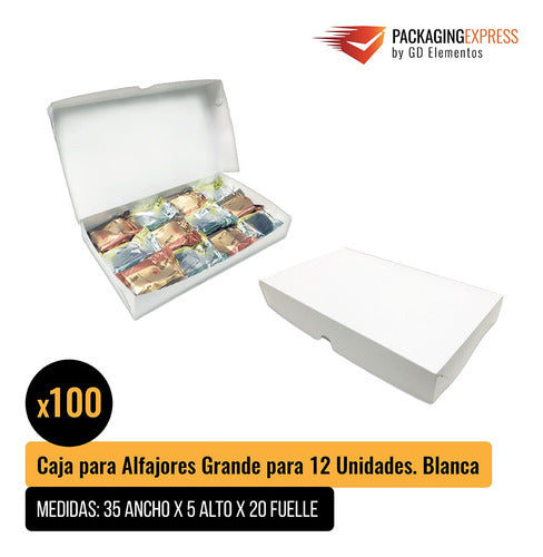 Premium Alfajores Conitos Large Boxes Pack Of 100 Units 35x5x20 1
