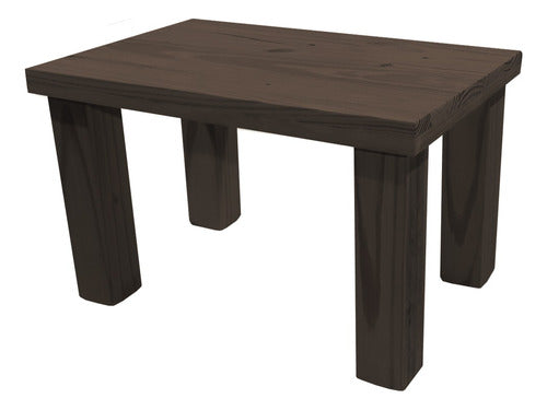 Rectangular Solid Pine Coffee Table 60x40 High Sturdy 3