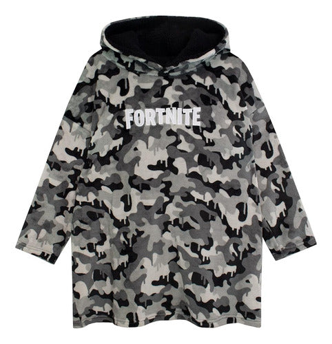 Fortnite Kids Manta Sudadera Con Capucha De Gran Tamaño Vell 0