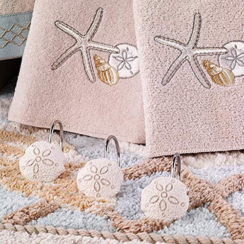 Avanti Linens Seaglass Collection, Embroidered Towel Set 4