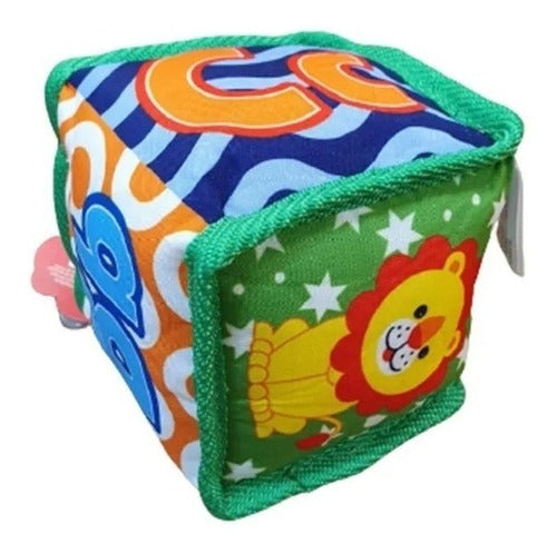 Yo Sí Puedo Large Educational Soft Cube Rattle Activities Stimulation 1